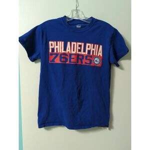 Philadelphia 76Ers Embiid 21 T Shirt Blue Size Small